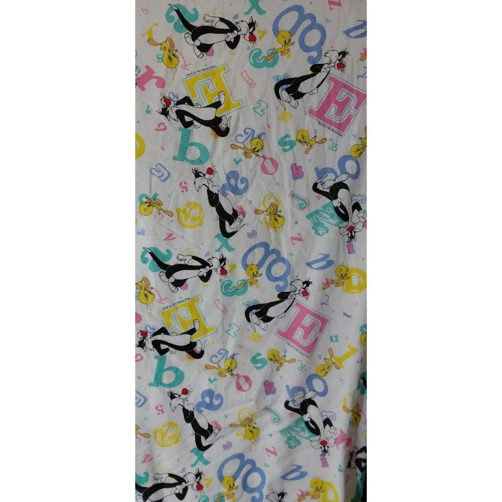 Y2K Vintage Gerber licensed Warner 90s Looney Tunes Mattress cover Crib Bedtime
